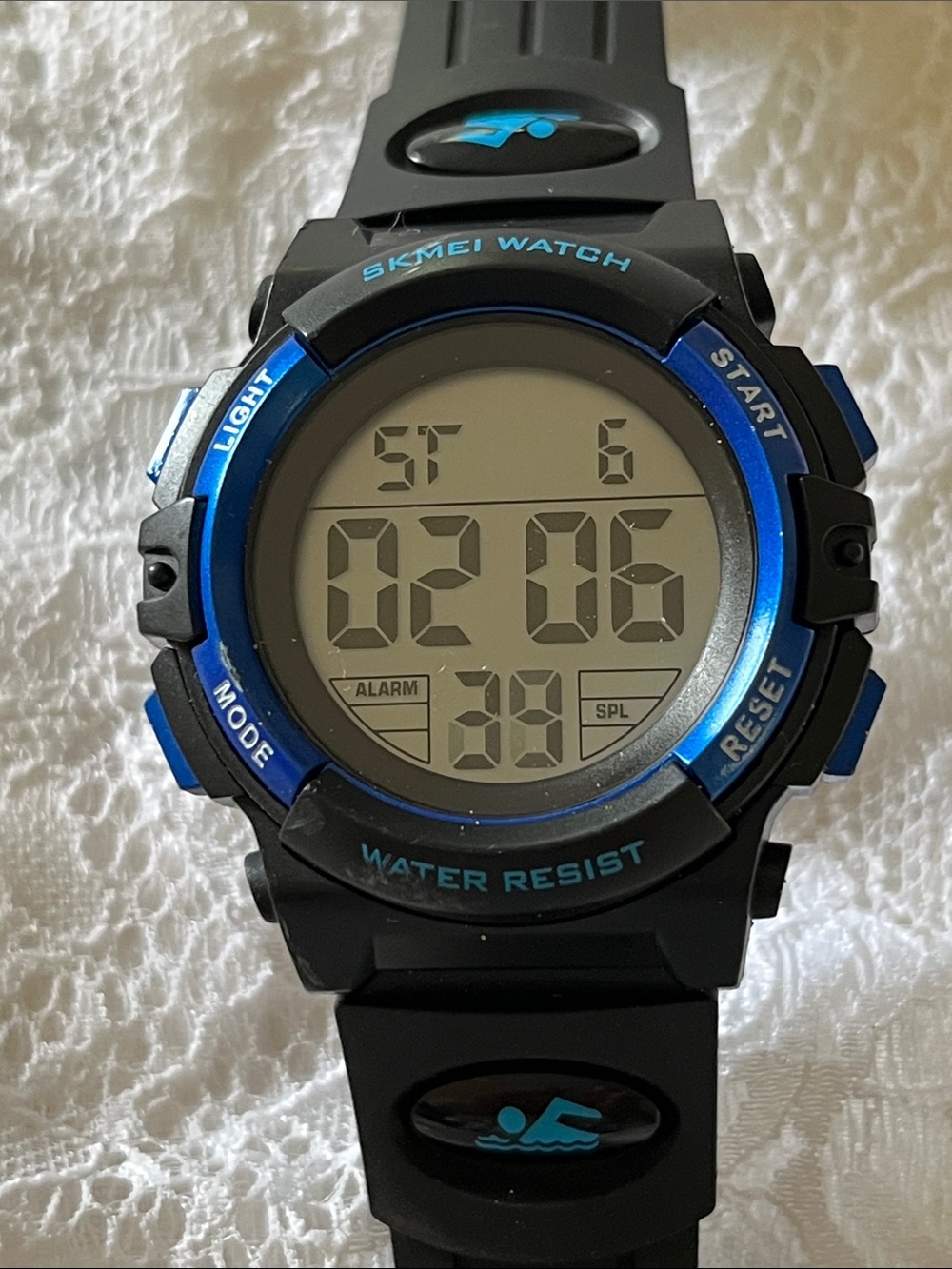 SKMEI Men’s Black and Blue Digital Sport Watch